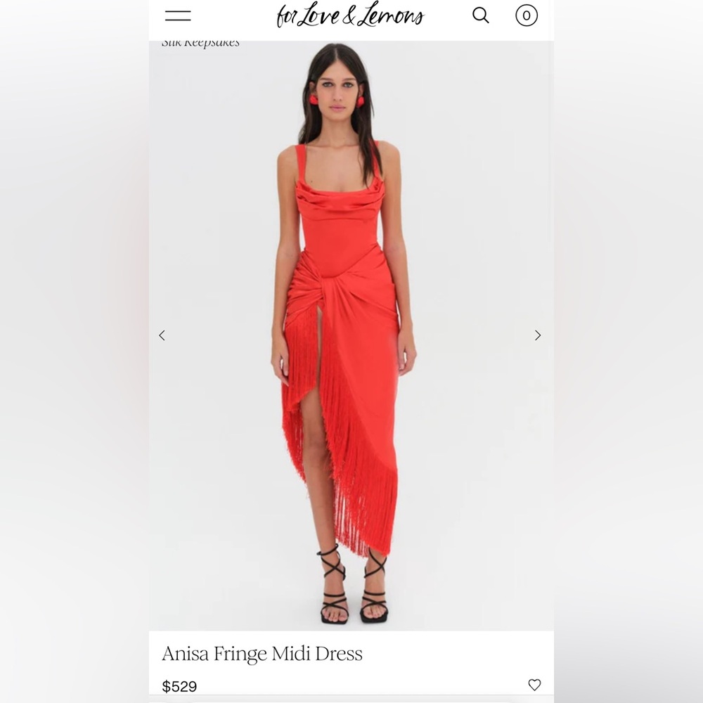NWOT for love&lemons fringe dress